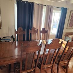 Large Dining Table And 8 Chairs