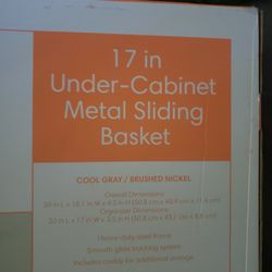 Under Cabinet Metal Sliding Basket