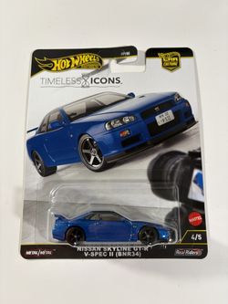 Hot Wheels Nissan Skyline GTR R34 Timeless Icons