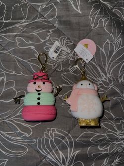 Snowman hand sanitizer holders