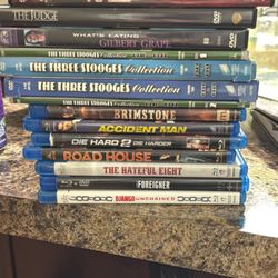 Mixed Blu Rays DVDs 