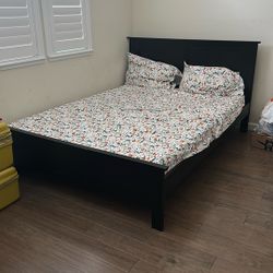 Queen Bed With Mattress 