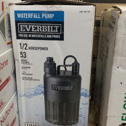 Everbilt 1/2 HP Waterfall Submersible Utility Pump