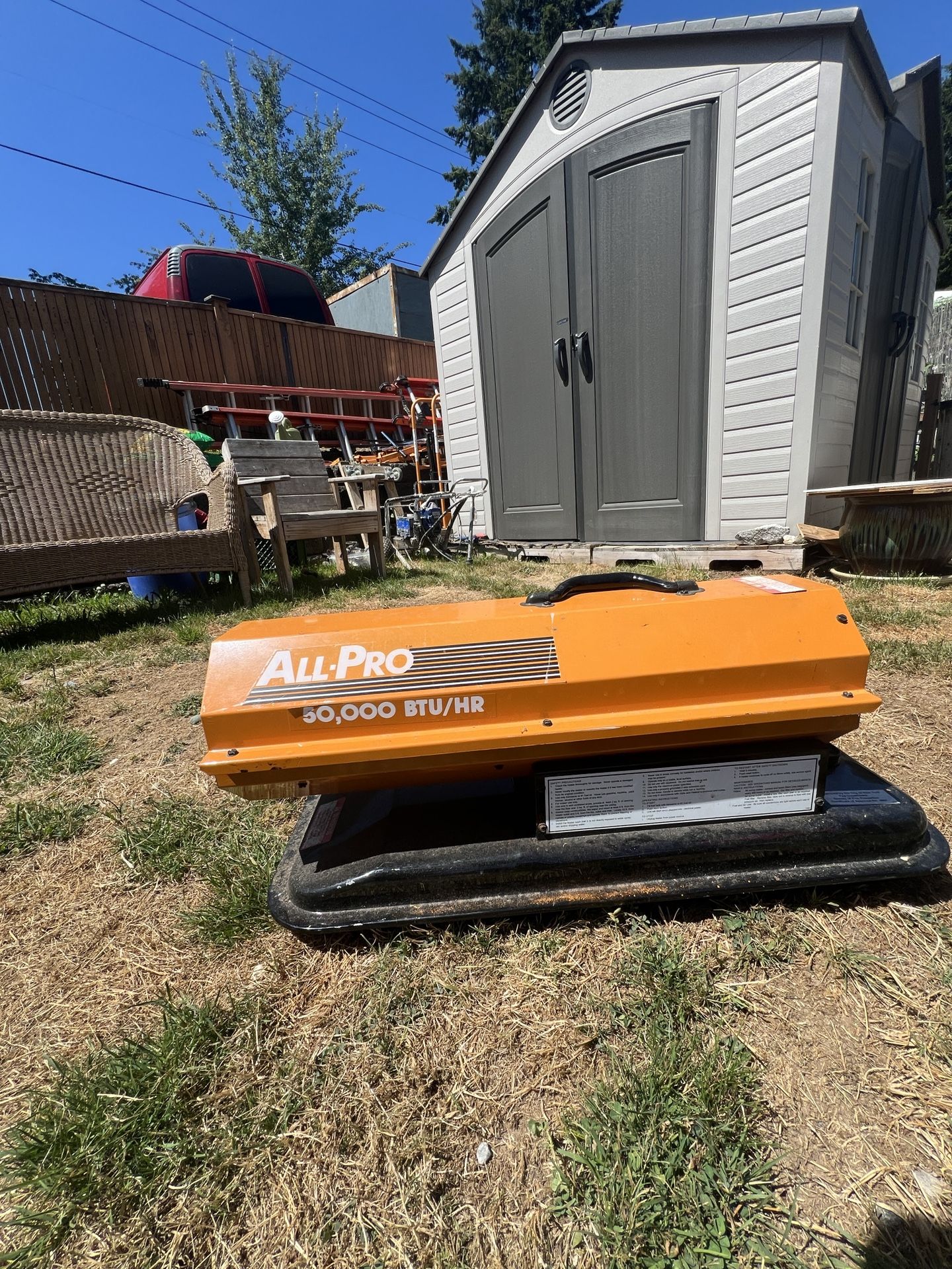 The All-Pro 50,000 BTU/HR Forced Air Kerosene Heater