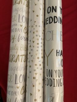 Wedding wrapping paper 6/$1.00