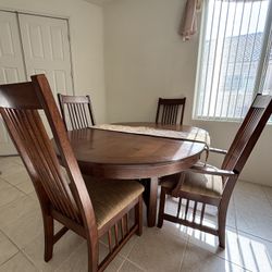 Heavy Duty Wood Dining Table 