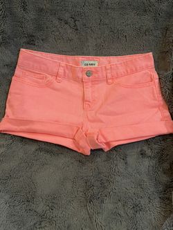 Old Navy Neon Pink Shorts, Size 14 