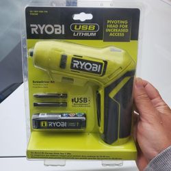 RYOBI
USB Lithium Screwdriver Kit with 2.0 Ah USB Lithium Battery and Charging Cable