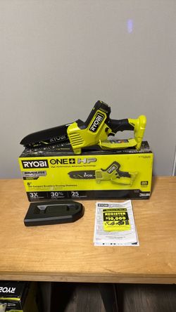 RYOBI ONE+ HP 18V Brushless 8 in. Battery Compact Pruning Mini Chainsaw (Tool Only