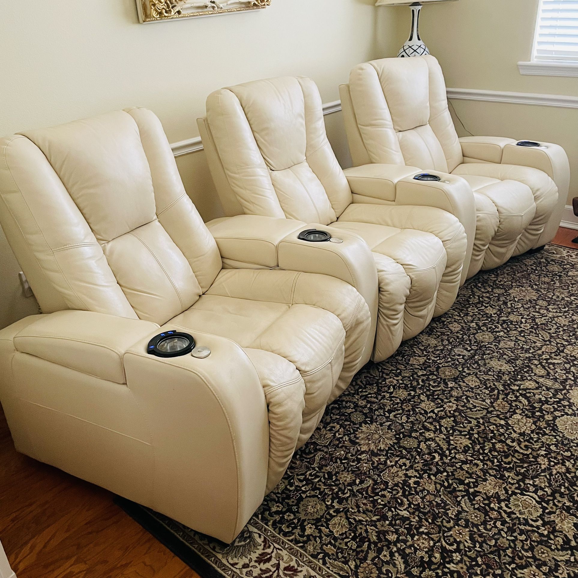 Leather Theater Recliners For sale