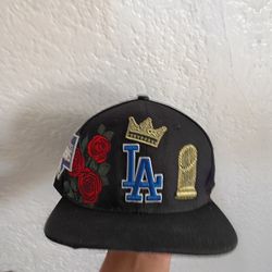 Los Angeles dodgers hat world series championship snapback.