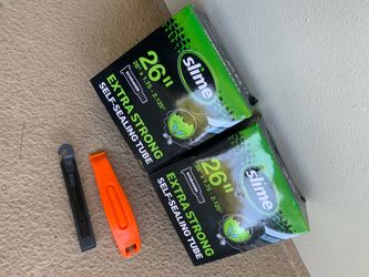 New Slime Inner tubes pair  26” for bike Ebike