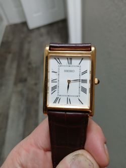 Seiko Tank-Style Dress Watch
