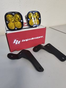 New Baja Designs Squadron Sport Amber With Pillar Bracket Jeep Wrangler / Gladiator 