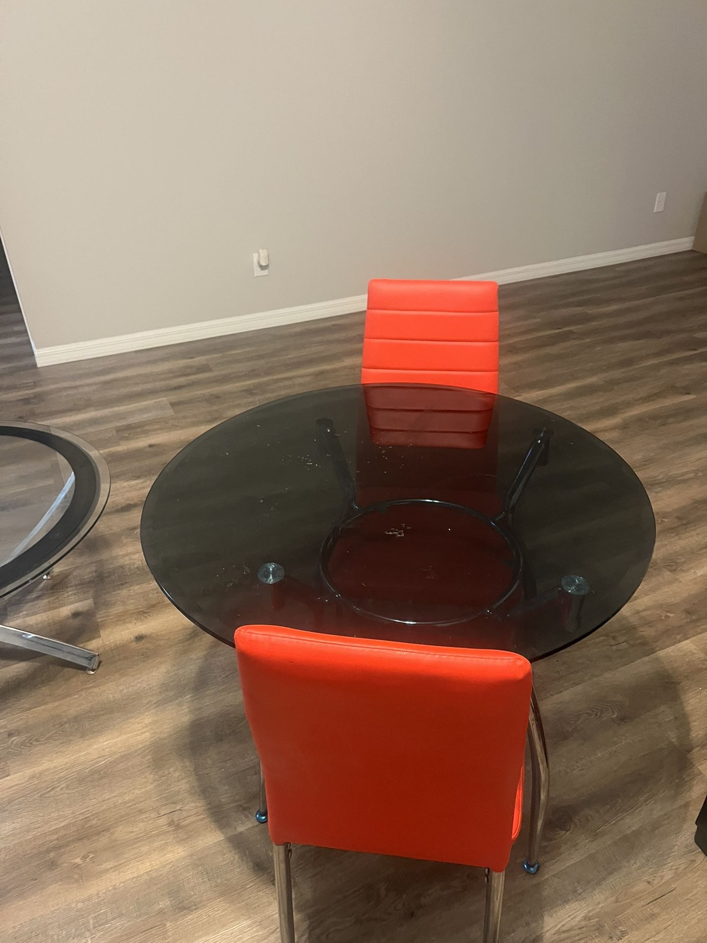 Dining Set 4 Chairs/ 3 living Room Glass Tables