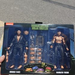 NECA Teenage Mutant Ninja Turtles Hamato Yoshi and Oroku Saki 

