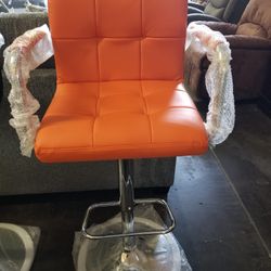 Contemporary adjustable multi color stools