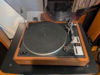 Vintage Sansui SR-2050E Turntable, Rare Micro-Acoustics QDC-1e Electret Cartridge, Rare DiscTraker