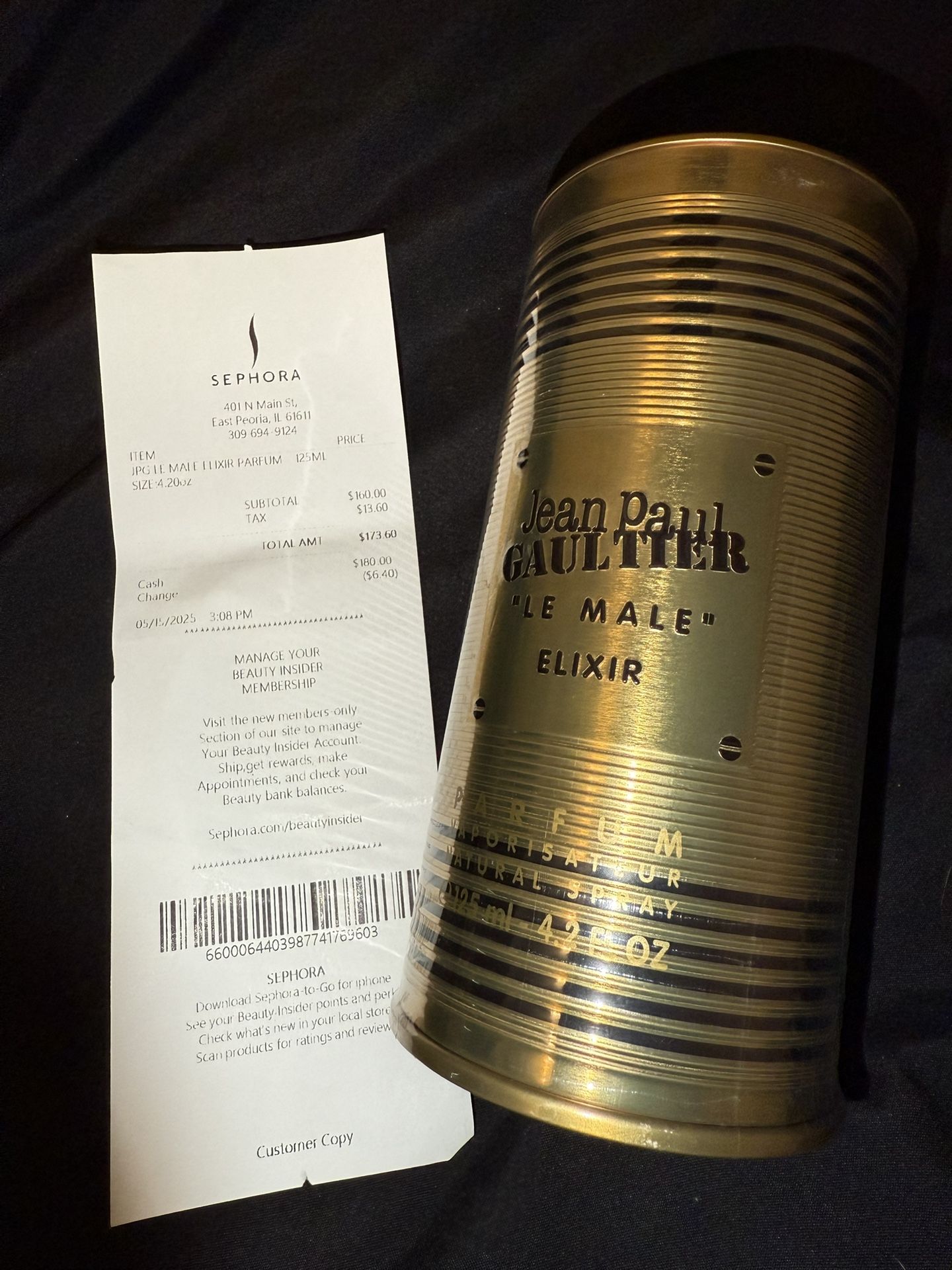 Jean Paul Gaultier Le Male ELIXIR Eau de PARFUM 4.2oz/125ml Spray NEW & SEALED