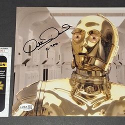 🔥 Anthony Daniels autographed 8x10 JSA COA 🔥
