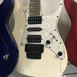 Beautiful off white electric guitar