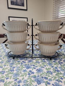 Ceramic Bowl Set with Stand
