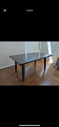 60" Espresso Dining Table – Seats 6 (Table Only)