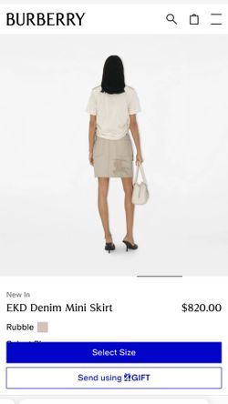 Burberry Denim Skirt