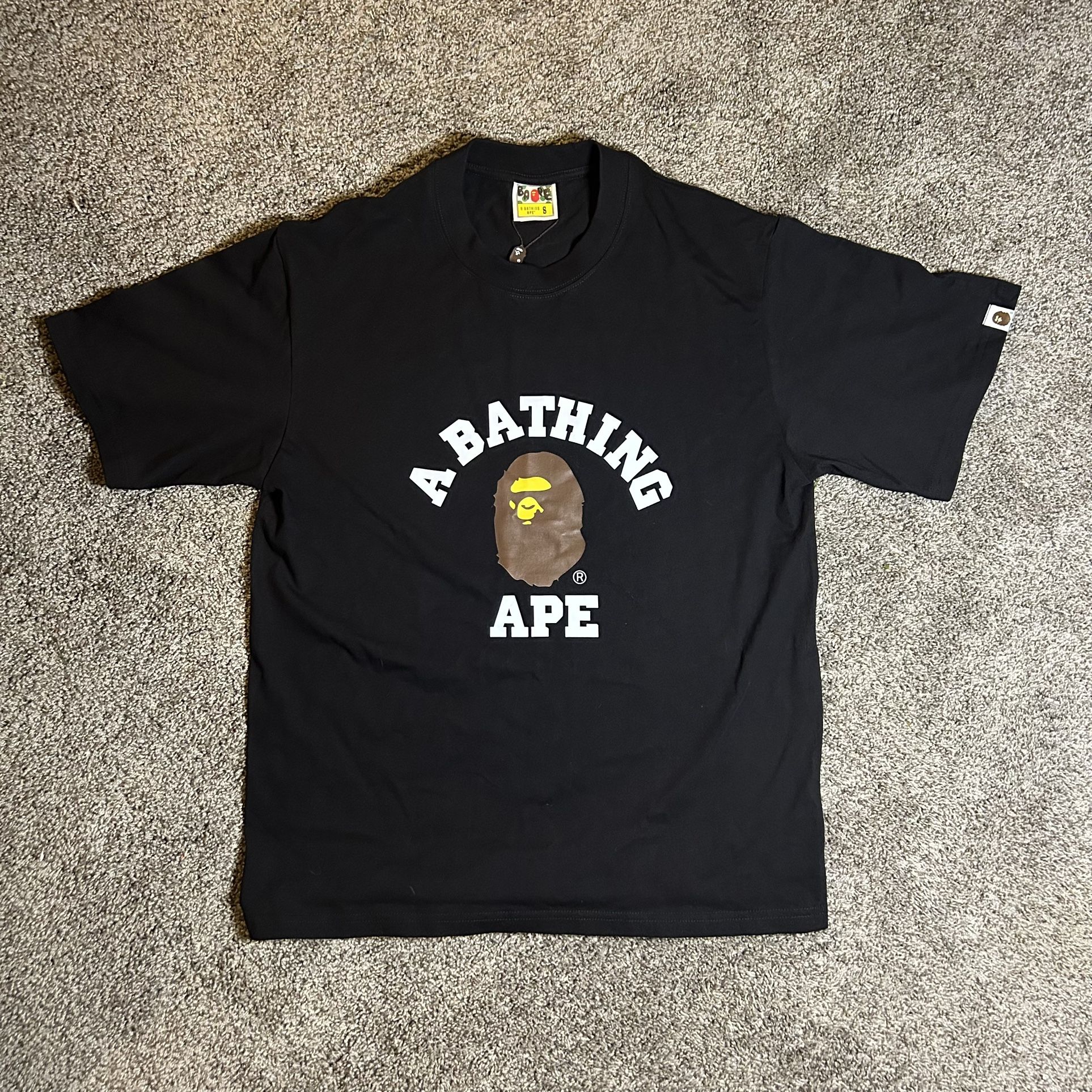 Black College Bape Tee size Small Men’s