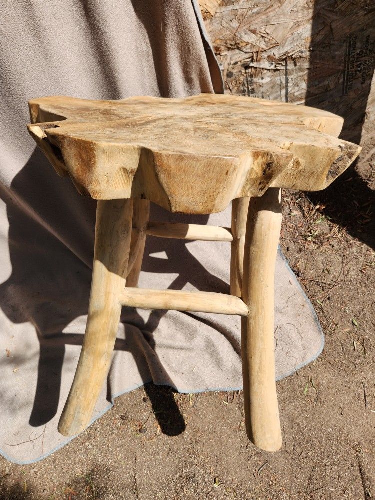 Real Wood, Use As Table Or Stool. Like New