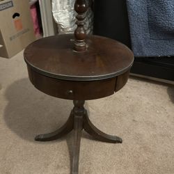 Antique, Two Tier, Mahogany Side Table