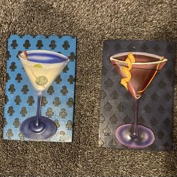 Will Rafuse 3D Martini Wall Art Duo