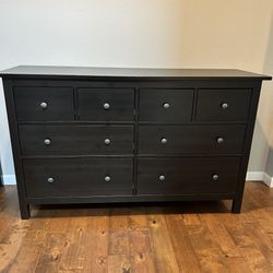 IKEA Hemnes 8 Drawer Dresser - Black/Brown