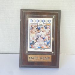 Framed Topps Matt Kemp Baseball Card 