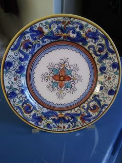 Floral Print Plates