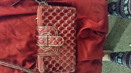 Red crossover purse