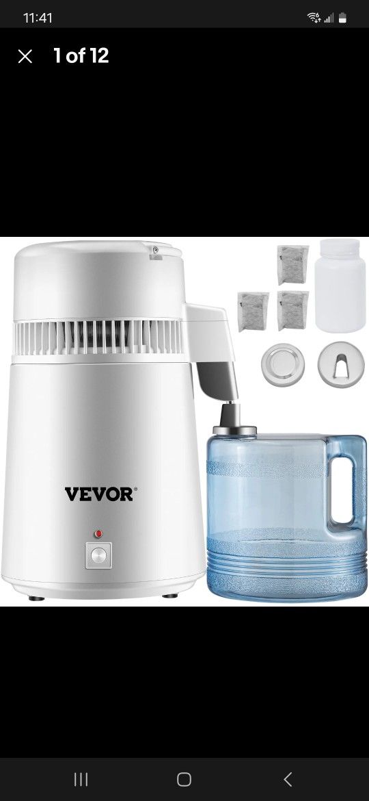 Countertop Stainless Steel Interior4L Water Distiller Purifier Machine