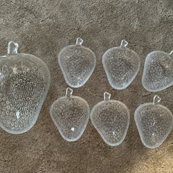 “Strawberry” Serving Bowl With Matching Bowls - Pick Up Only