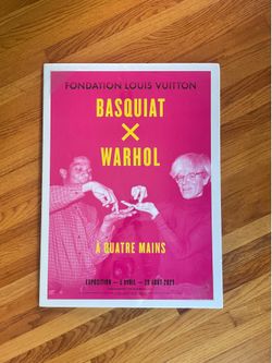 Basquiat x Warhol Original Exhibition Poster