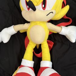 Sonic The Hedgehog Plush Backpack Both