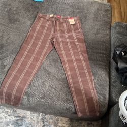 Levi XX Chino Plaid Pants