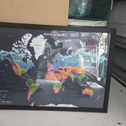 Map of the world wall art