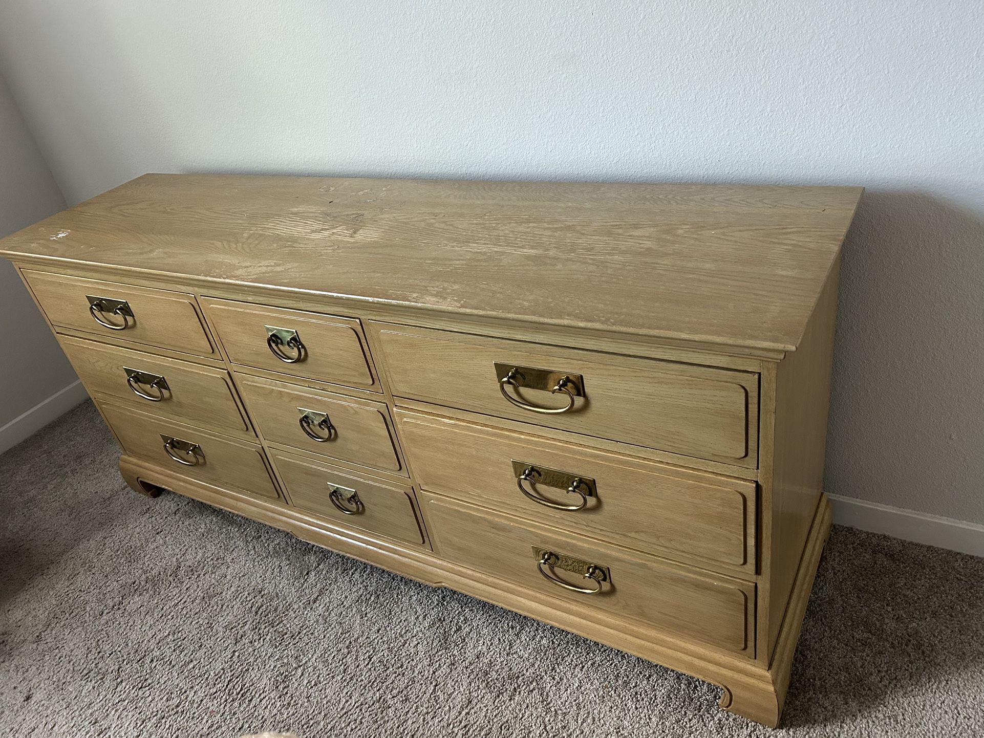 Heavy Wooden Dresser – Needs to Go Soon!