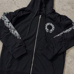 Black chrome hearts hoodie