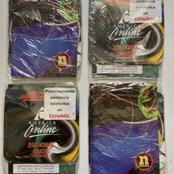 AOL  America Online Vintage Disc 250 Free Hours New Disk In Spanish