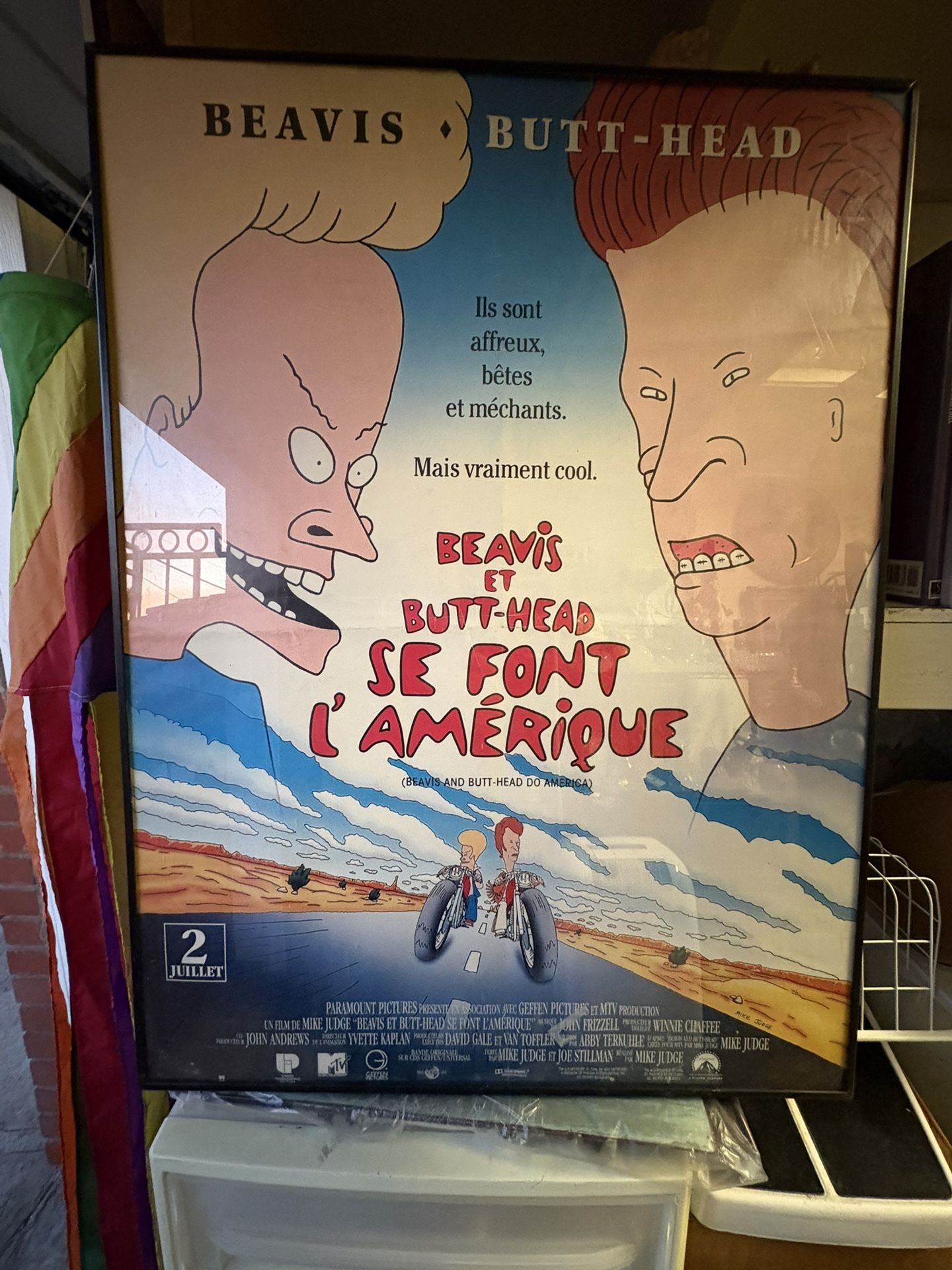 24x36 β VINTAGE ORIGINAL β Movie Poster - RARE In FRENCH !! ALUMINUM FRAMED XLNT ! REDUCED LOW PRICE β’ DEALβ’ ππΌππΌππΌ