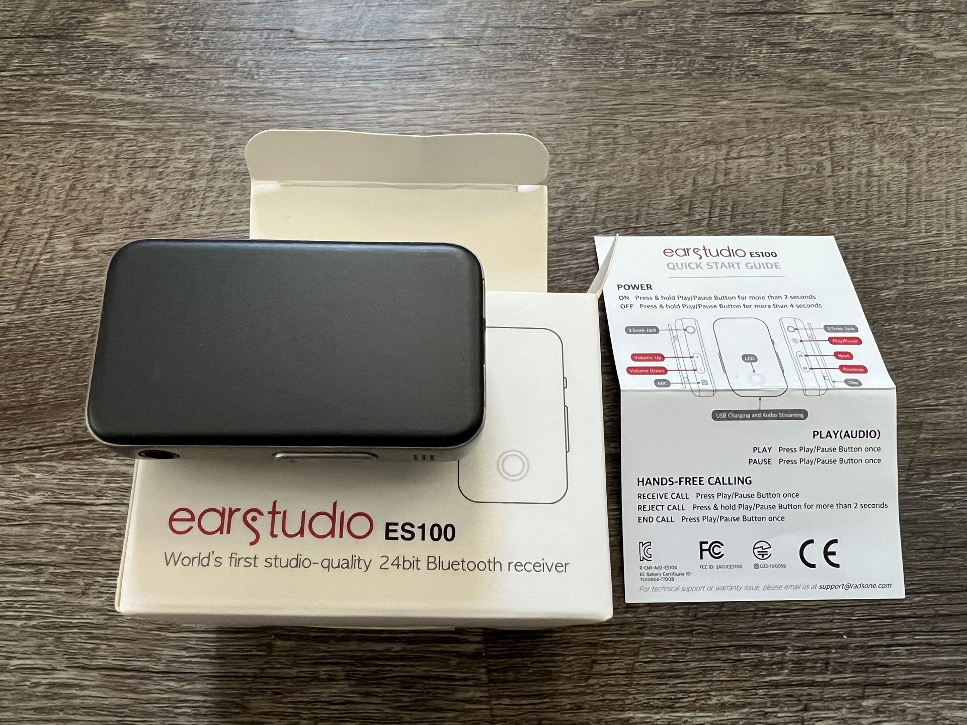 Radsone EarStudio ES100 Portable Bluetooth/USB DAC/Headphone Amp