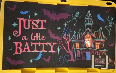 Just a Little Batty Halloween Doormat