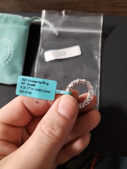 6+CTW Moissanite Sz8 Ring Now Only $470! (MSRP $2000) 