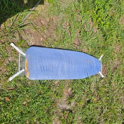 Ironing Board with Blue Cover